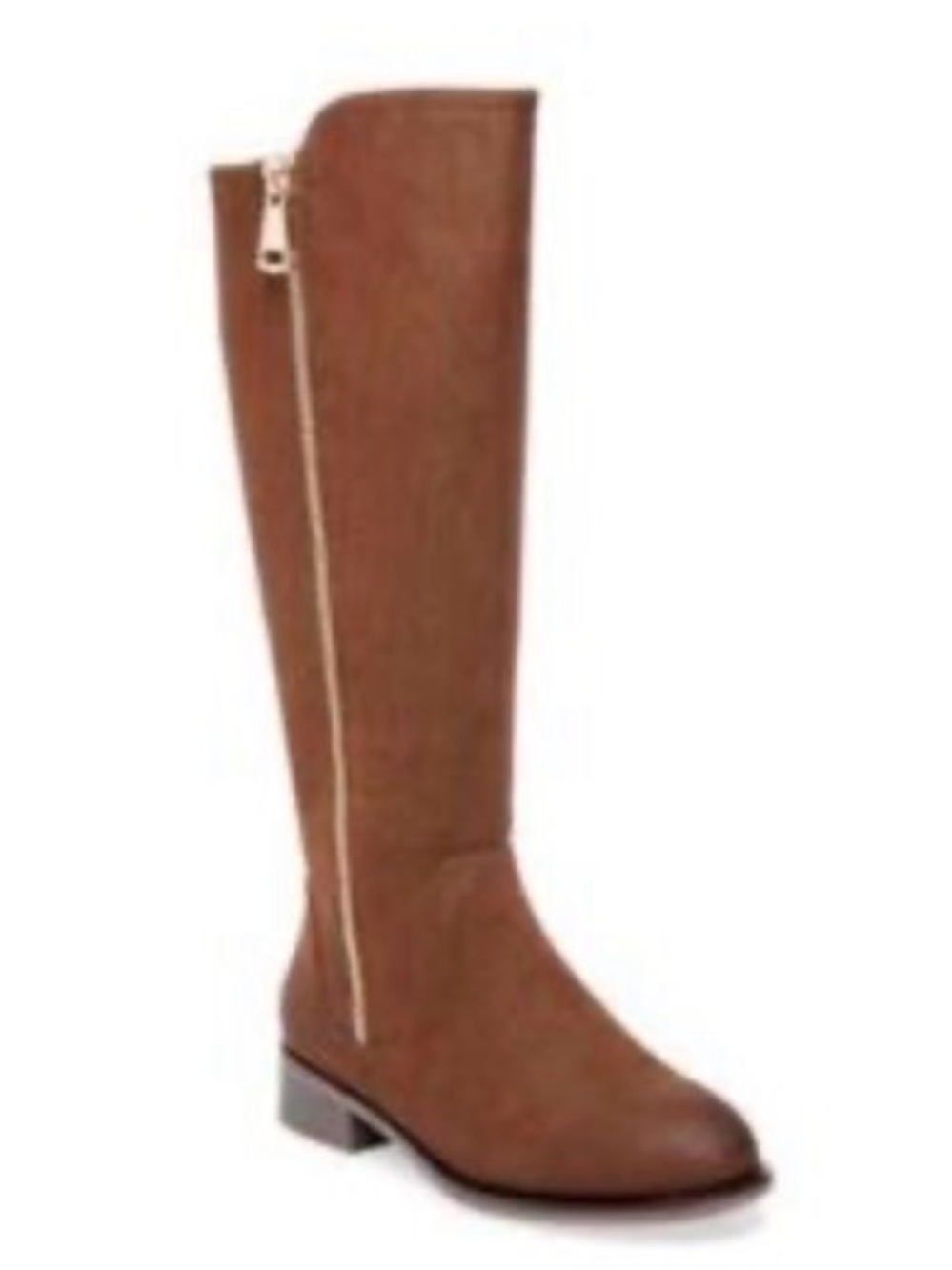 Steve Madden Rhapsody Chestnut Brown Over-the-Knee Side-Zip Boots